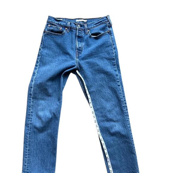 Levis Jeans Womens 28 Wedgie Straight Button Fly Big E 28x26 - Picture 6 of 9